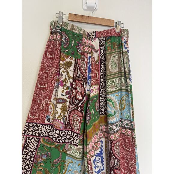 Anthropologie Multicolor Patchwork Wide Leg Pants - Picture 8 of 16